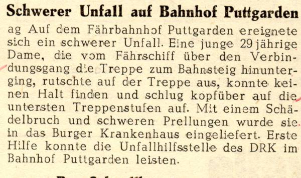 1963 06 11 Schwerer Unfall auf dem Bahnhof Puttgarden