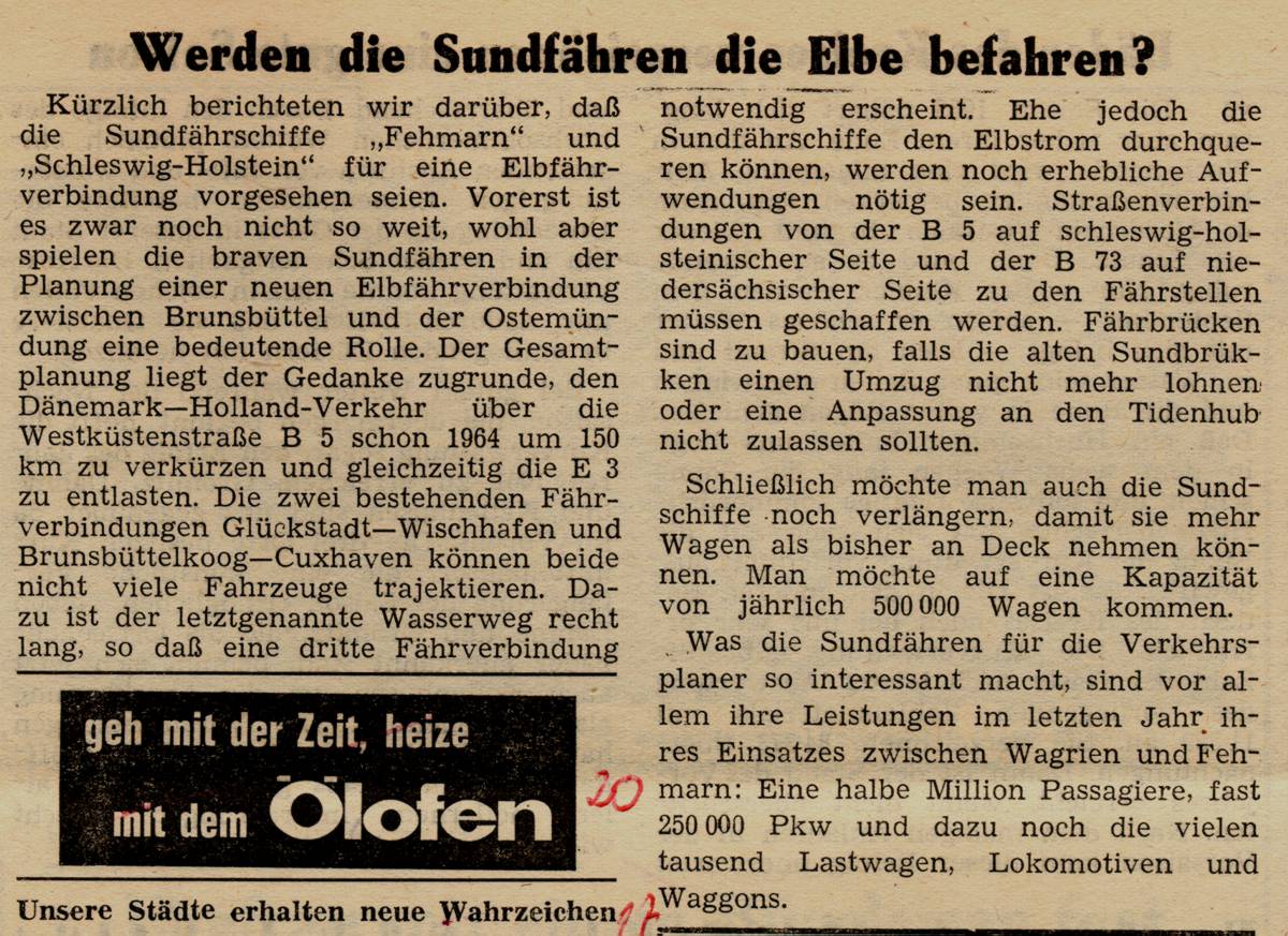1963 08 30 Werden die Sundfaehren die Elbe befahren