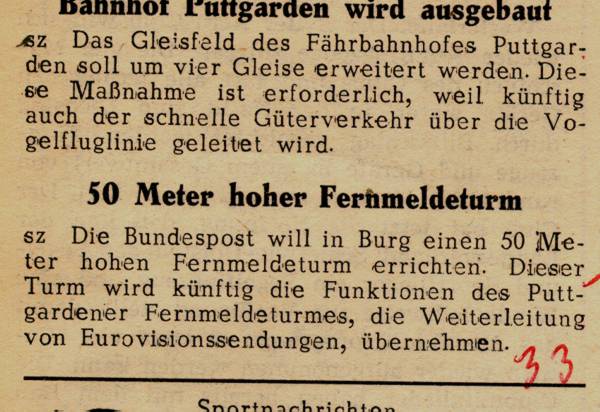1963 09 10 Bahnhof Puttgarden wird ausgebaut