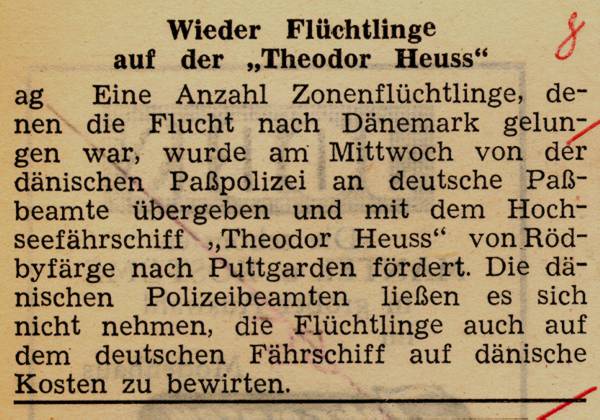 1963 09 20 Wieder Fluechtlinge auf der Theodor Heuß