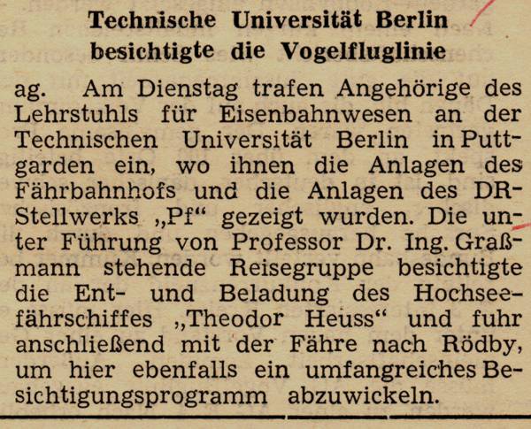 1963 09 27 Technische Universitaet Berlin besichtigte Vogelfluglinie