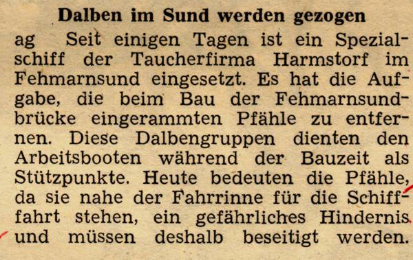 1963 10 01 Dalben im Sund werden gezogen