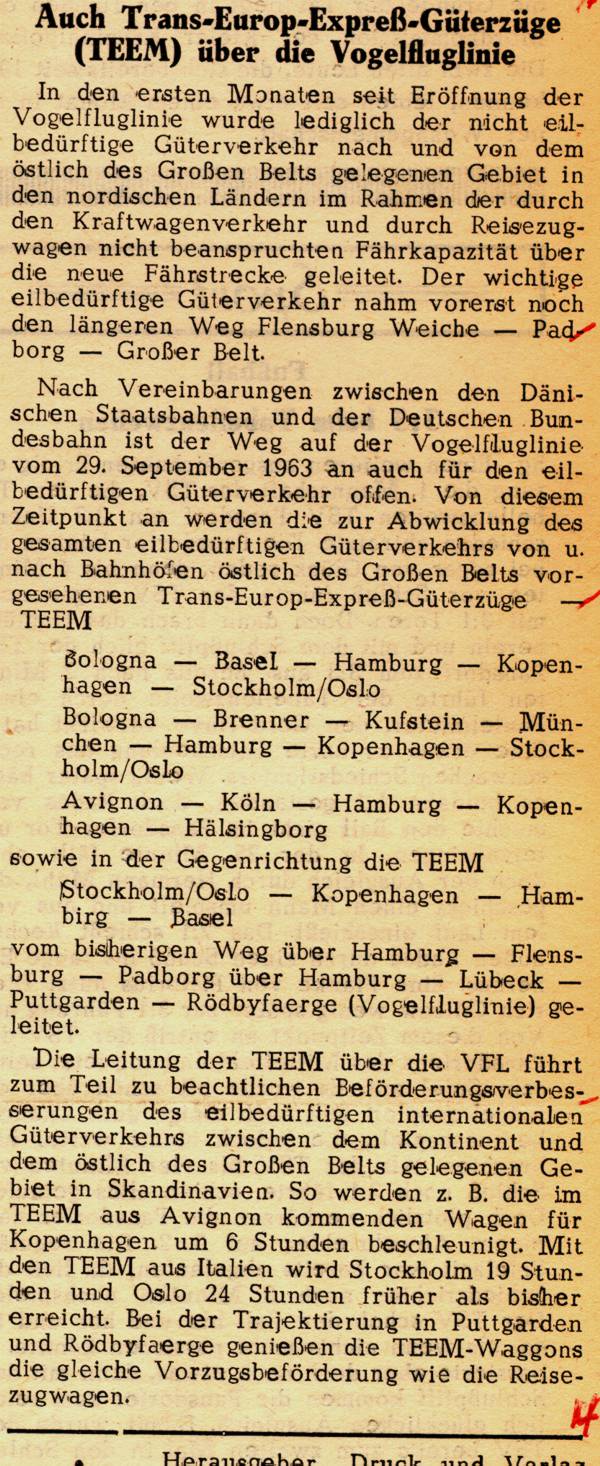 1963 10 08 Auch TEE Gueterzuege ueber die Vogelfluglinie