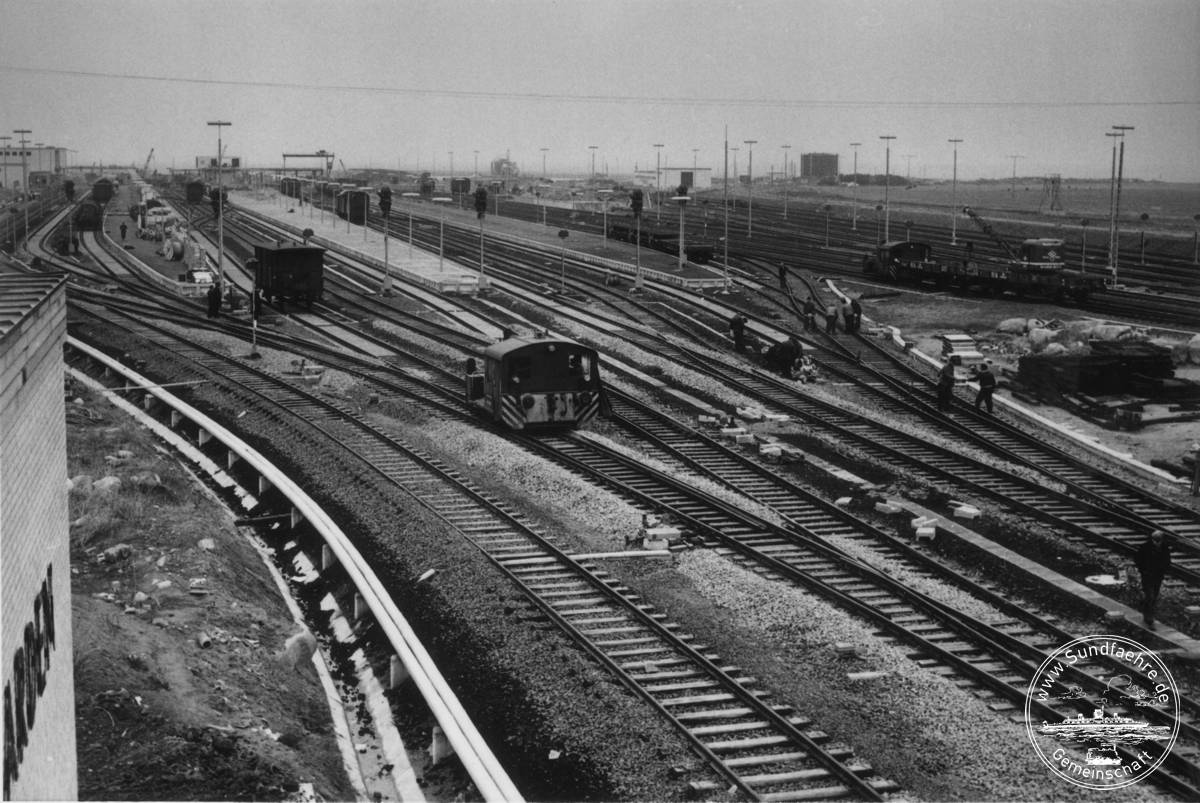 1962 Puttgarden im Bau Gleisanlagen 01