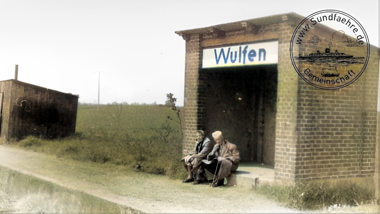 Haltepunkt Wulfen August 1955 Foto: Slg. Sven Gorgos