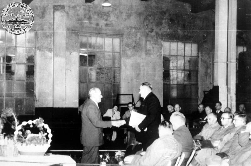 1959 04 03 Feierstunde im Ringschuppen Otto Bischoff