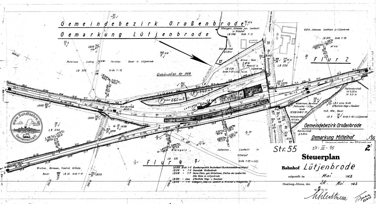 1952 Lageplan Lütjenbrode 1952